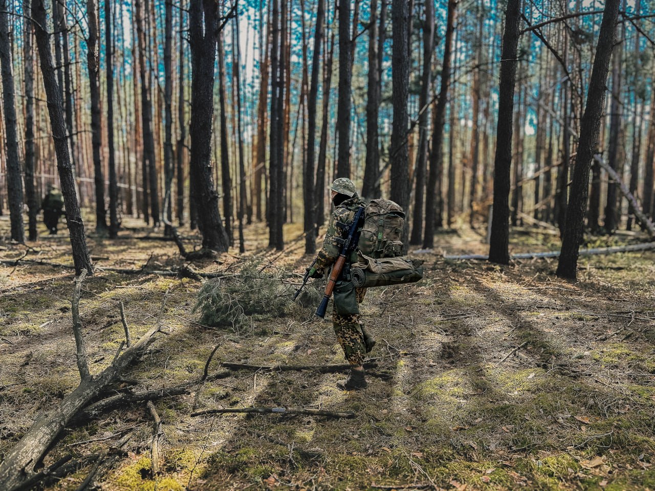 Два отряда спецназа внутренних войск отрабатывали выполнение задач в приграничье