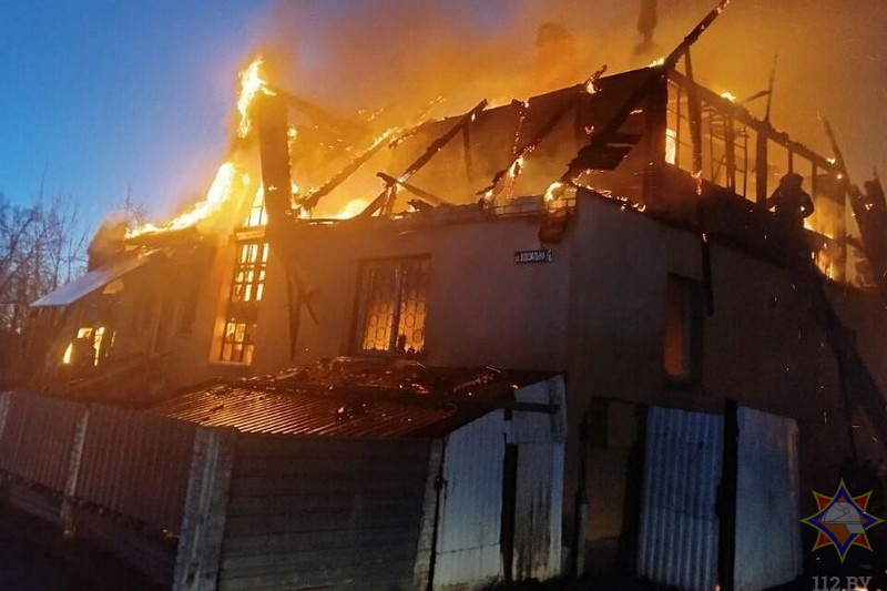 Магазин сгорел в Верхнедвинском районе