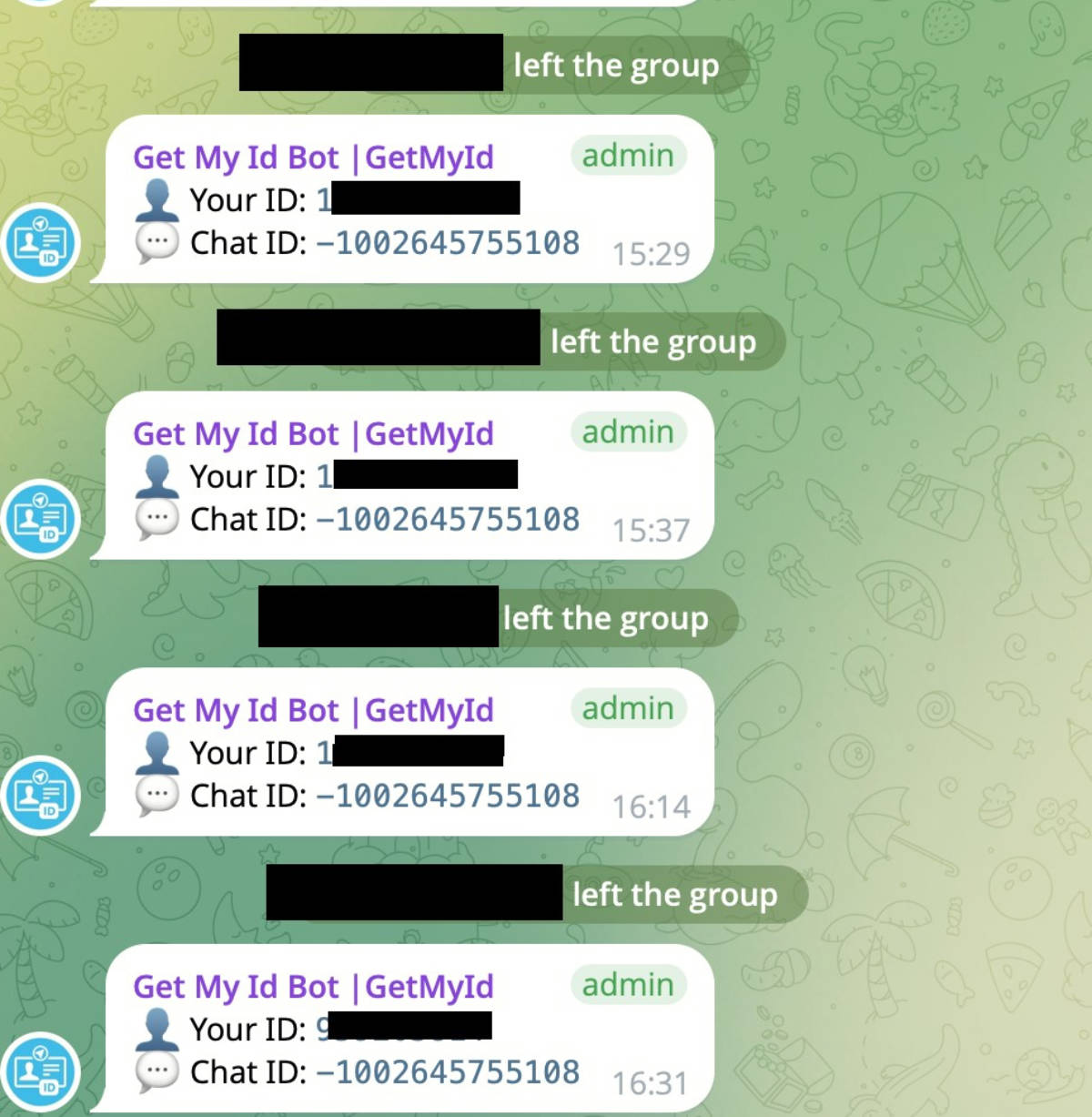 Невядомыя сталі дадаваць бот у чаты сваякоў зняволеных