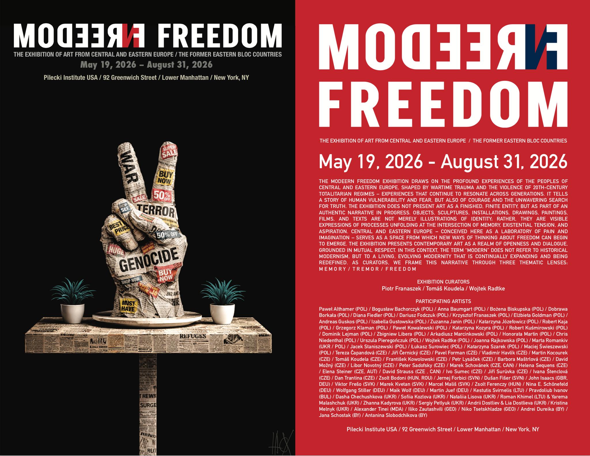 Беларускія мастакі ўдзельнічаюць у міжнароднай выставе «Modeern freedom» у Нью-Ёрку
