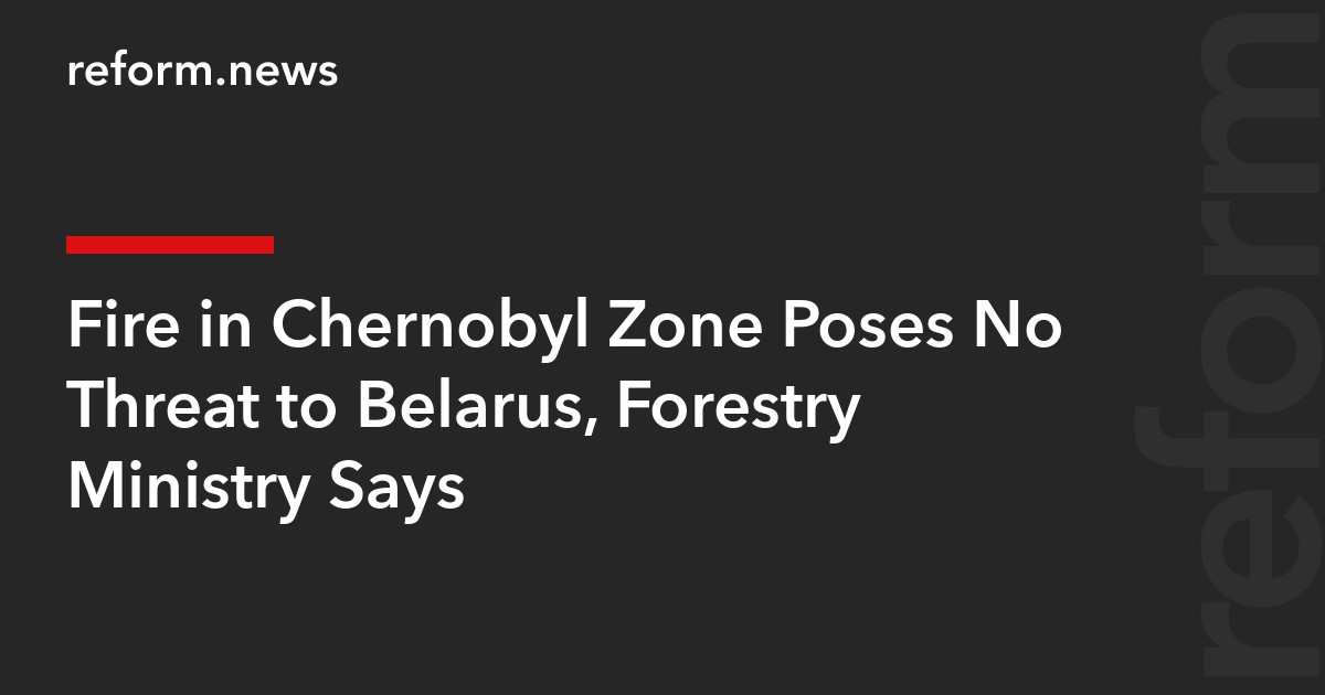 Fire in Chernobyl Zone Poses No Threat to Belarus, Forestry Ministry Says