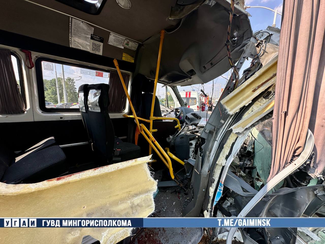 Five Hospitalised After Trolleybus and Minibus Crash in Minsk