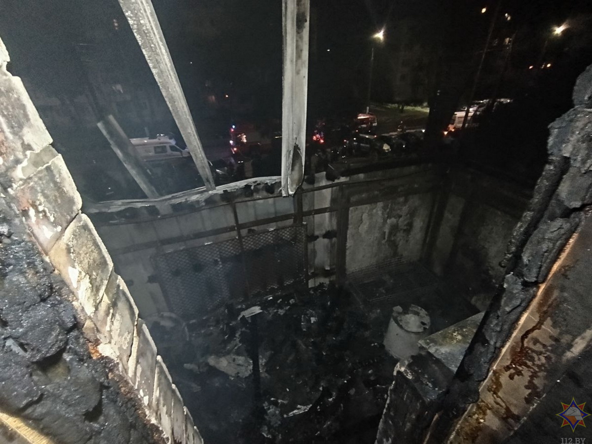 В Витебске из-за пожара в общежитии эвакуировали почти 80 человек