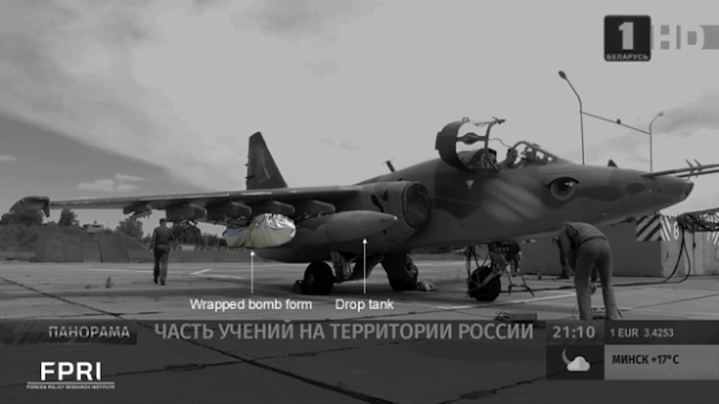 FPRI: беларусские Су-25 на «ядерных» учениях отрабатывали скорее выживание, чем применение ядерного оружия