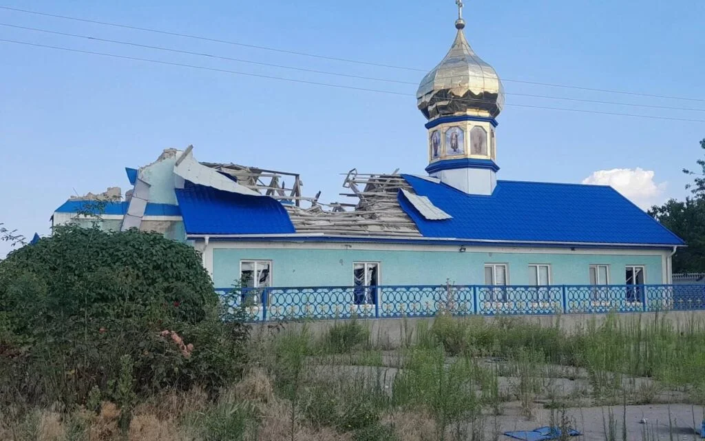 За апошні тыдзень расійскія дроны пашкодзілі некалькі праваслаўных храмаў у Херсонскай вобласці і цалкам знішчылі ўнікальную царкву XVIII стагоддзя